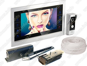 Комплект видеодомофона с электромагнитным замком HDcom S-101AHD + Power Lock-400G