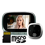 Видеоглазок для входной двери iHome S55 с датчиком движения и записью на SD карту